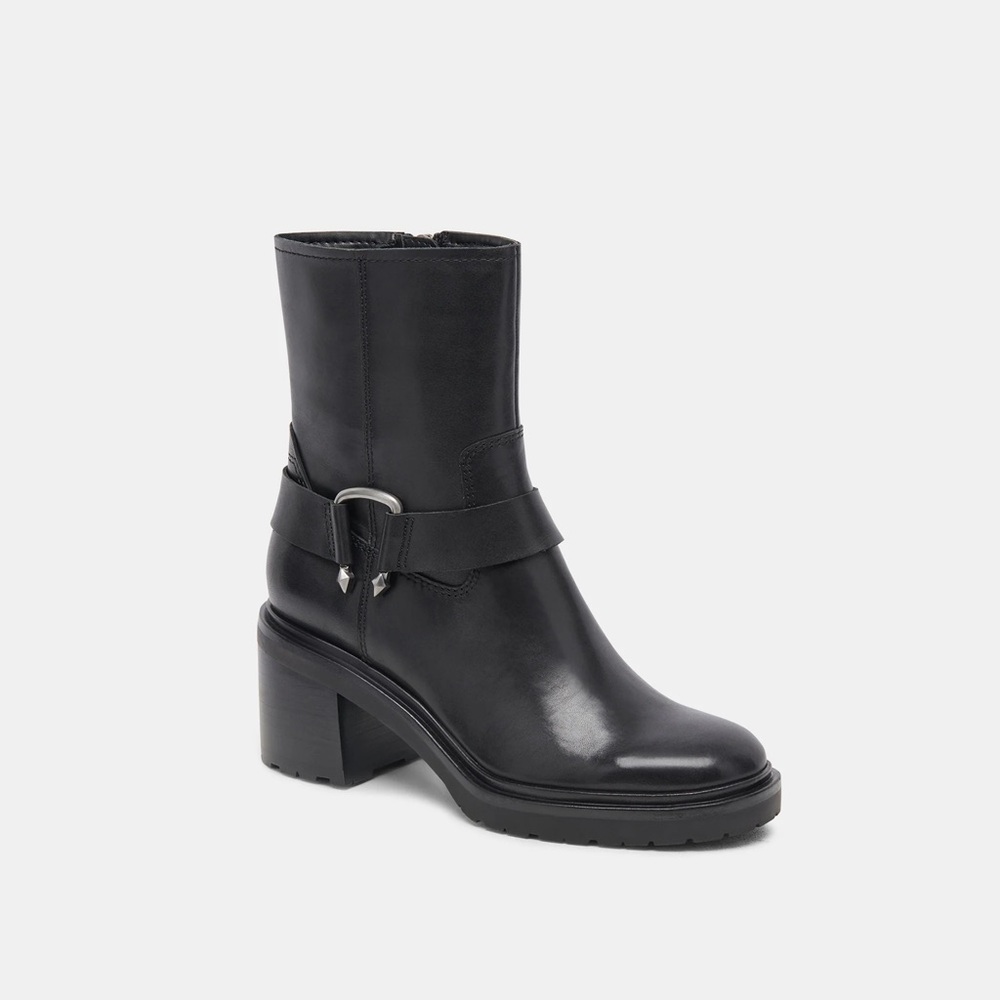 Black Leather CAMROS Boots Dolce Vita